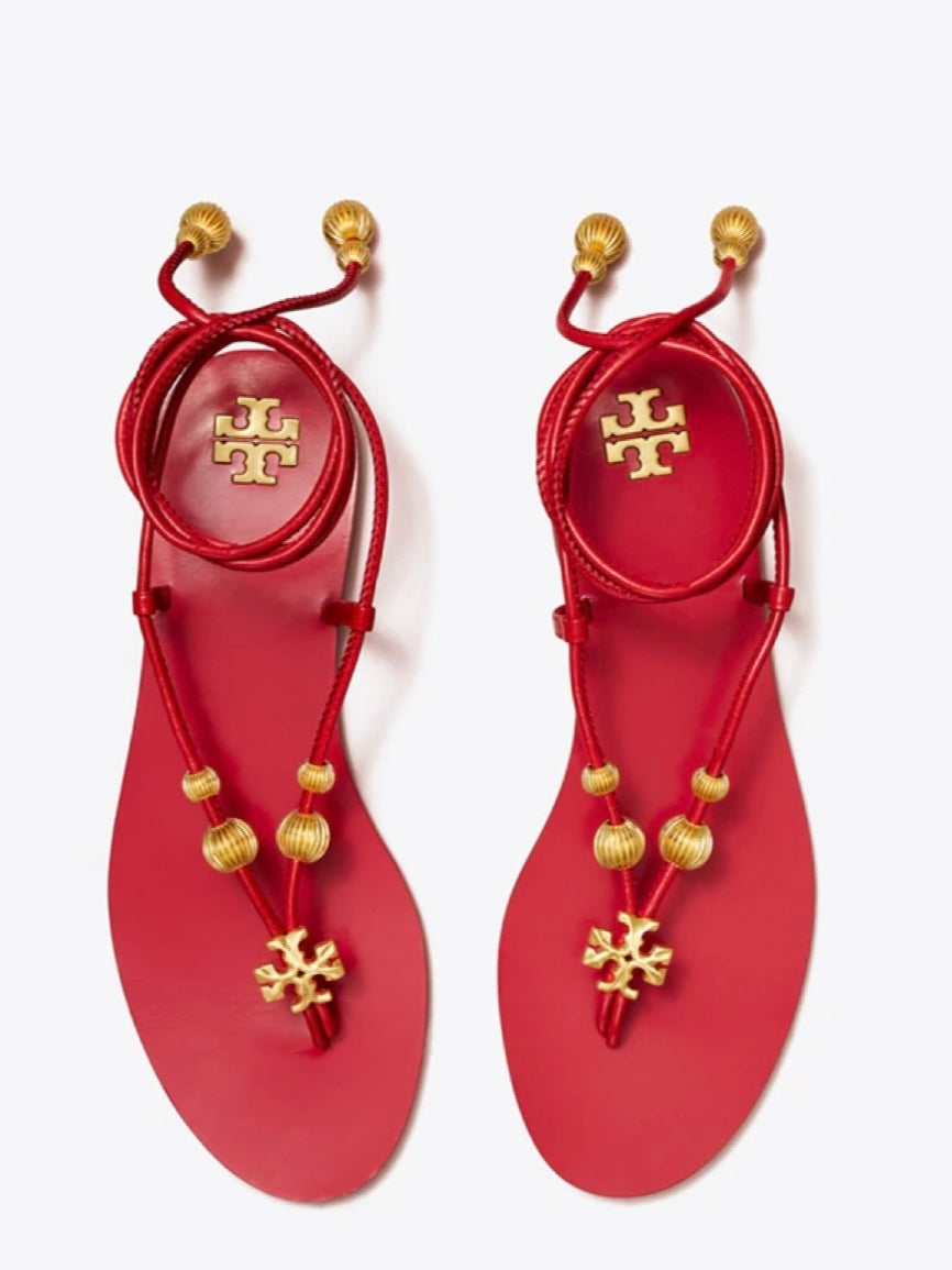 Tory Burch lace up deals sandals