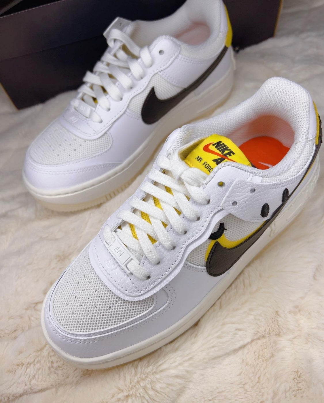 Nike air force 1 lx store vandalised white